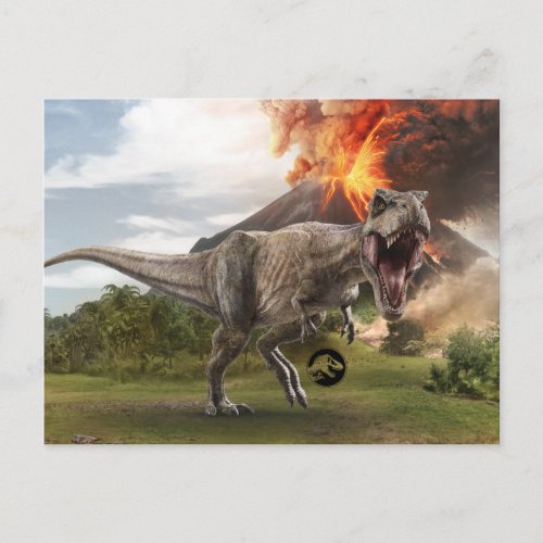 Jurassic World  T Rex Postcard