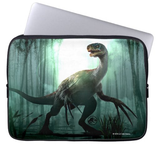 Jurassic World  Therizinosaurus in Forest Laptop Sleeve