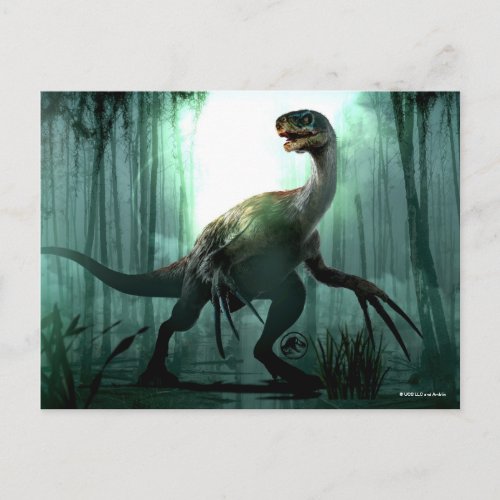Jurassic World  Therizinosaurus in Forest Postcard
