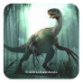 Jurassic World | Therizinosaurus in Forest Square Sticker