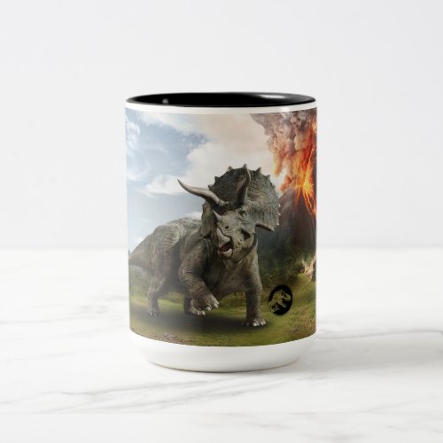 Jurassic World  Triceratops Two_Tone Coffee Mug