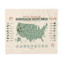 Jurassic World | USA Dinosaur Sightings Map Fleece Blanket