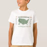 Jurassic World | USA Dinosaur Sightings Map T-Shirt