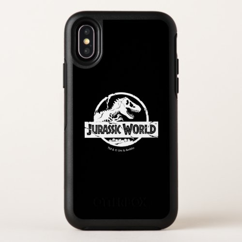 Jurassic World  White Logo OtterBox Symmetry iPhone X Case