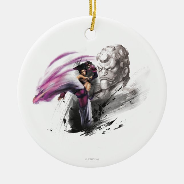 Juri Vs. Hakan Ceramic Ornament (Front)