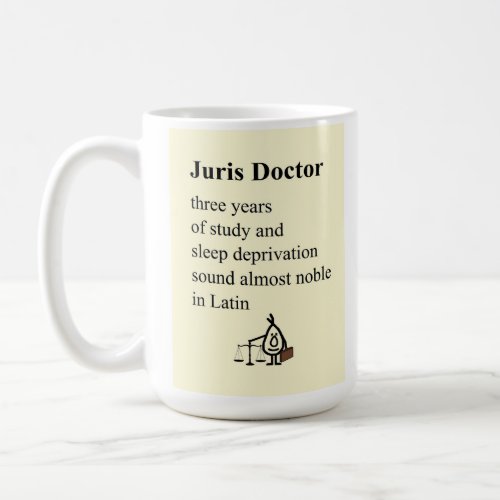 Juris Doctor _ A Poem For Law School Graduation Coffee Mug