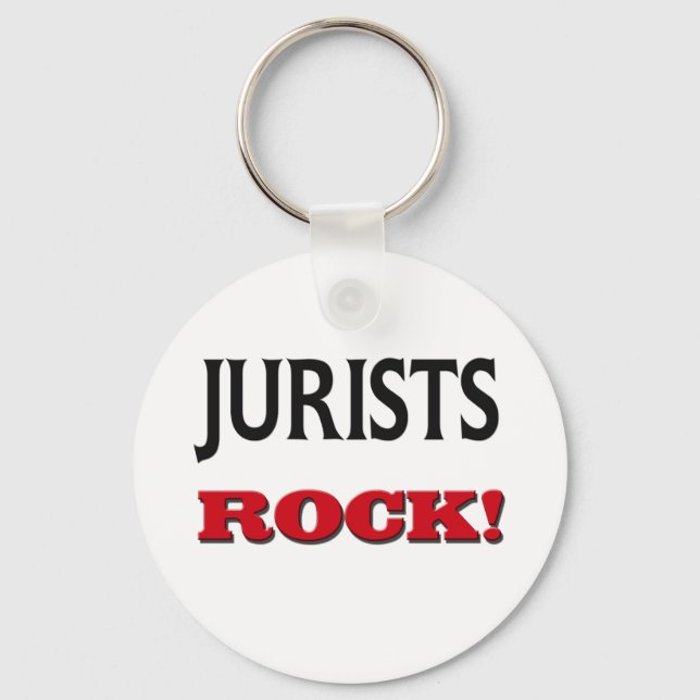 Jurists Rock Keychain (Front)