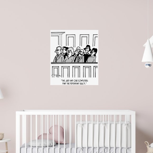 Jury Cartoon 2640 Poster | Zazzle