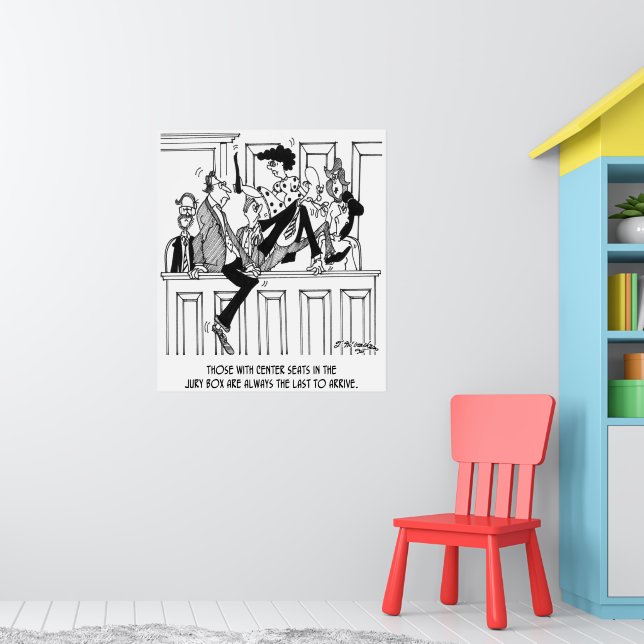 Jury Cartoon 4657 Poster | Zazzle