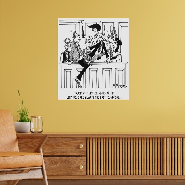 Jury Cartoon 4657 Poster | Zazzle