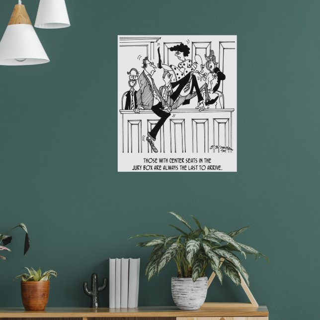 Jury Cartoon 4657 Poster | Zazzle
