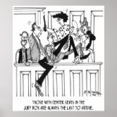 Jury Cartoon 2640 Poster | Zazzle