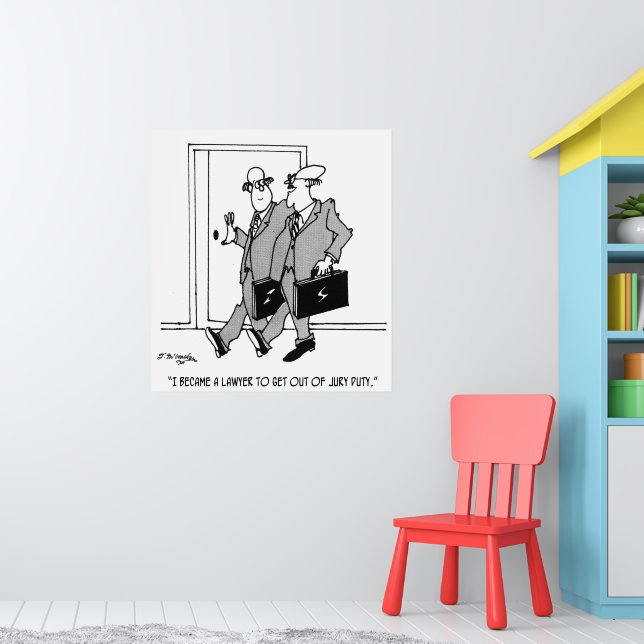 Jury Cartoon 5492 Poster | Zazzle