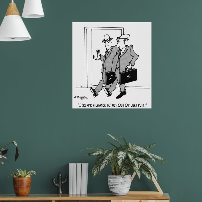 Jury Cartoon 5492 Poster | Zazzle