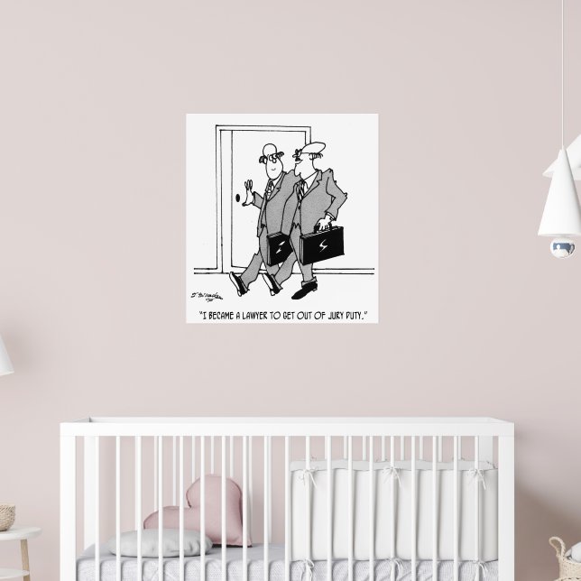 Jury Cartoon 5492 Poster | Zazzle