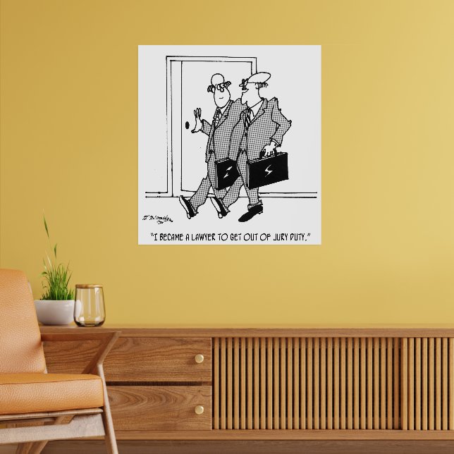 Jury Cartoon 5492 Poster | Zazzle