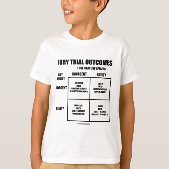 Jury Trial Outcomes (Innocent Guilty Jury Verdict) T-Shirt