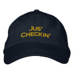 Jus&#39; Checkin&#39; - Street Gamer Hap Embroidered Baseball Hat at Zazzle