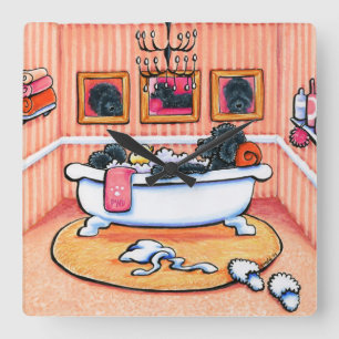 Just 5 More Minutes Square Wall Clock