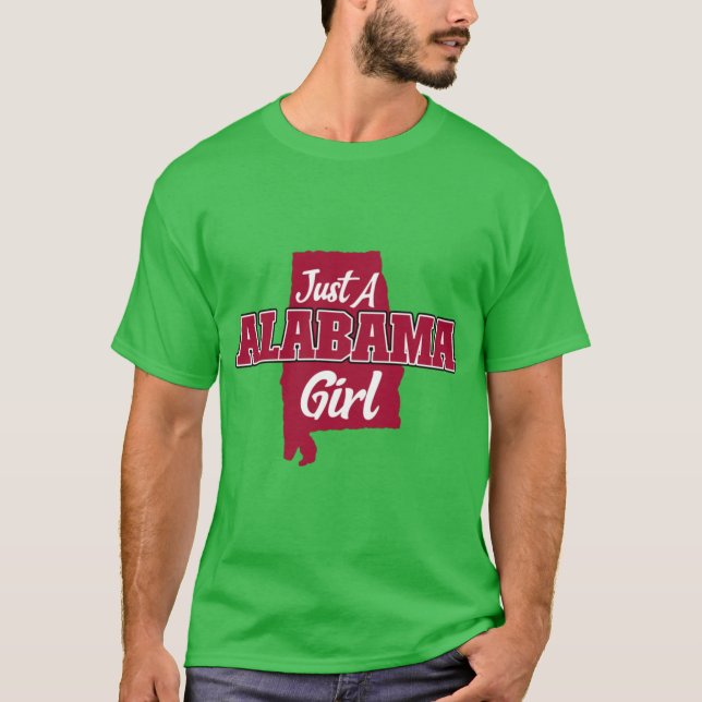 Just A Alabama Girl T-Shirt (Front)