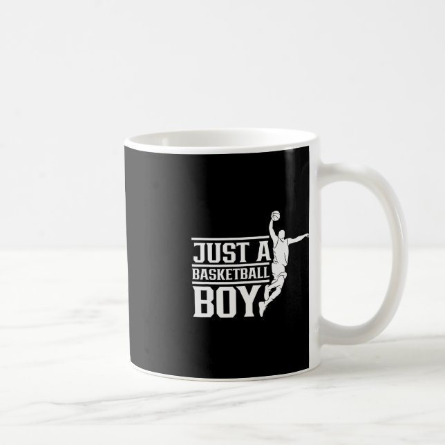 Just A Basketball Boy Coach Player Team Match  Coffee Mug (Right)