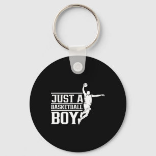 Just A Basketball Boy Coach Player Team Match  Keychain