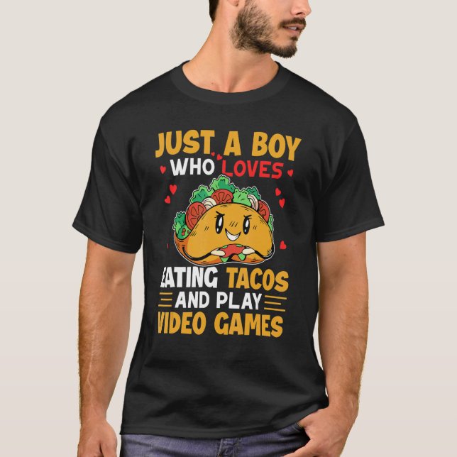 Just a Boy Gaming Taco Gamer Taco  Viva México T-Shirt (Front)
