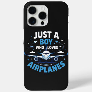 Just A Boy who Loves Airplanes iPhone 15 Pro Max Case