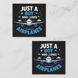Just A Boy who Loves Airplanes Loyalty Card