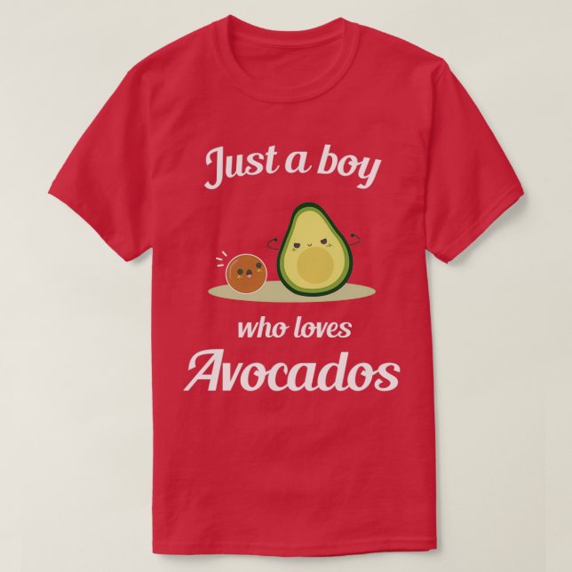 Just a boy who loves avocados 3 T-Shirt (Design Front)