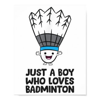 Just A Boy Who Loves Badminton  Poster
