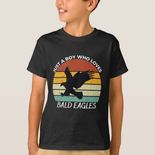Just a boy who loves bald eagles T_Shirt
