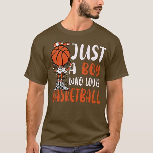 Just A Boy Who Loves Basketball T_Shirt