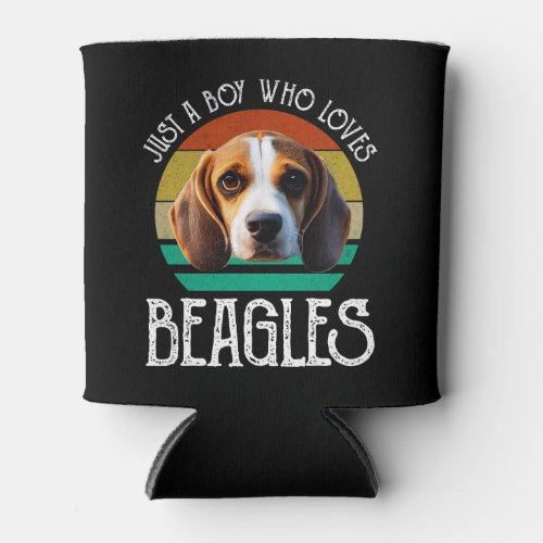 Just A Boy Who Loves Beagles Can Cooler