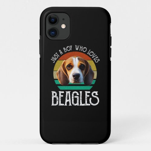Just A Boy Who Loves Beagles iPhone 11 Case