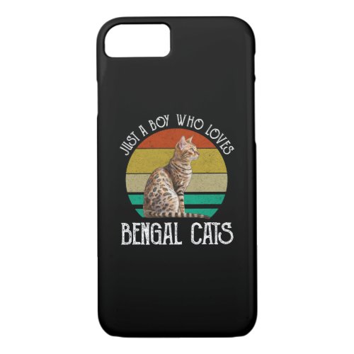 Just A Boy Who Loves Bengal Cats iPhone 87 Case