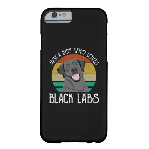 Just A Boy Who Loves Black Labs Barely There iPhone 6 Case