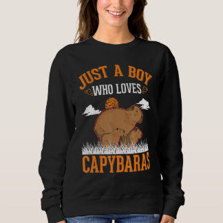 Just a boy who loves Capybaras Boy Sweatshirt