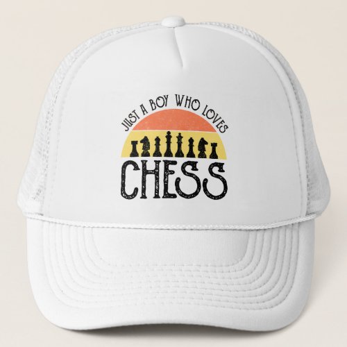 Just A Boy Who Loves Chess Trucker Hat