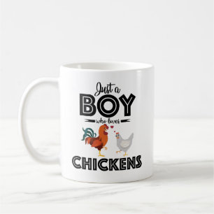 Just a Boy Who Loves Chickens Mug – Cute Chicken