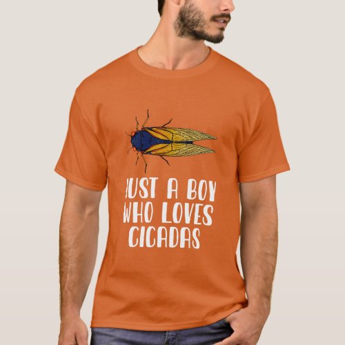 Just A Boy Who Loves Cicadas T_Shirt