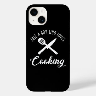 Just A Boy Who Loves Cooking Case-Mate iPhone 14 Case