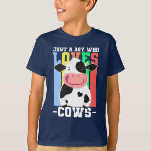 Just A Boy Who Loves Cows T-Shirt