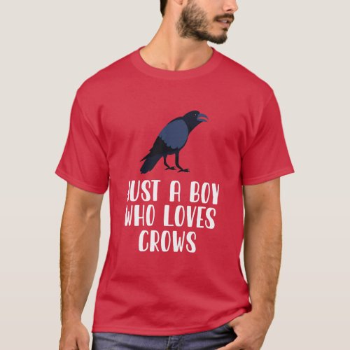 Just A Boy Who Loves Crows T_Shirt