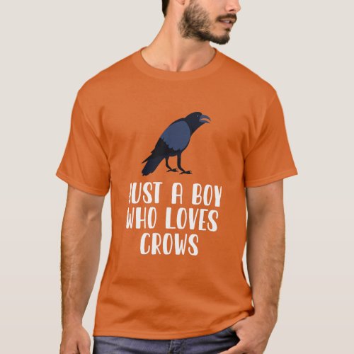 Just A Boy Who Loves Crows T_Shirt