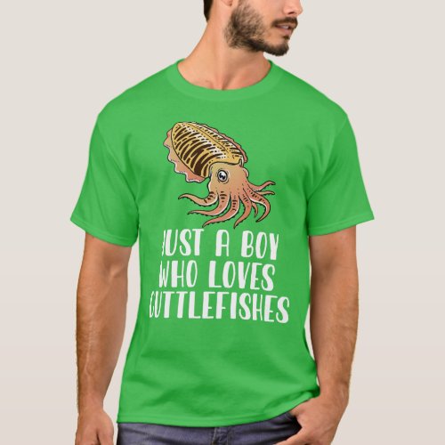 Just A Boy Who Loves Cuttlefishes T_Shirt