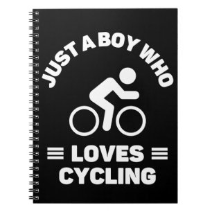 Just a boy who loves cycling. notebook