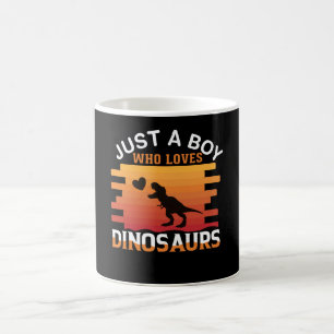 Just a Boy Who Loves Dinosaur Dinosaur Design Coffee Mug