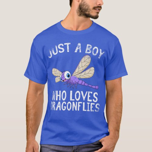 Just A Boy Who Loves Dragonflies T_Shirt