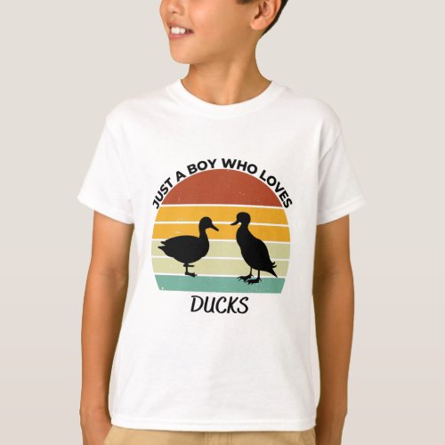 Just a Boy who loves ducks T_Shirt